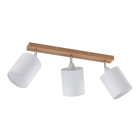 Lindby Strahler Imarin (Skandinavisch) aus Holz (3 flammig, E27) - Deckenlampe Deckenleuchte Lampe Spot Wohnzimmerleuchte