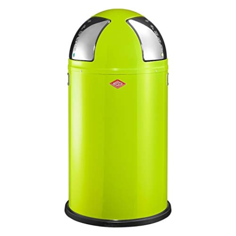 Wesco Push Two Tretabfalleimer, Edelstahl, 40 x 40 x 77,5 cm