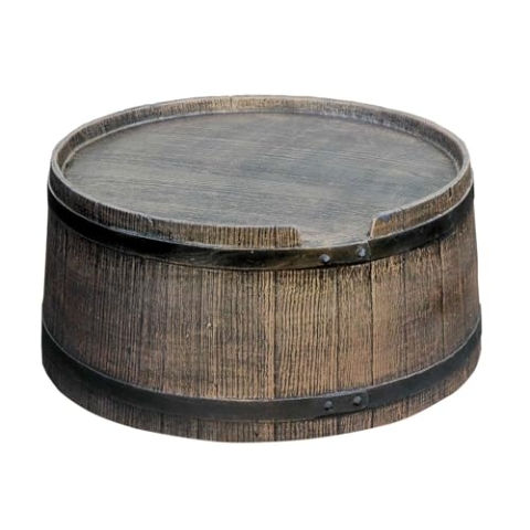 YERD Untergestell/Sockel 120 Liter passend für YERD Regenfass Country Style 120 Liter Holz Optik Barrik Style