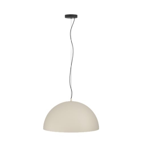 EGLO Hängelampe Gaetano 1, 1-flammige Pendelleuchte über Esstisch, Esszimmerlampe aus Metall in Sandfarben und Schwarz, Hängeleuchte mit E27 Fassung, Ø 53,5 cm