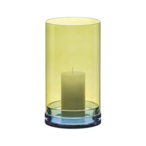 REMEMBER Windlicht "Lys" Lime - 28 cm hoch - modernes Design Windlicht