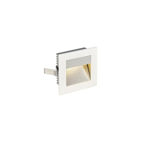 SLV LED Einbauleuchte Frame Curve | Wand- und Deckenleuchte zum Einbau | Eckig, Weiß, 3000K Warmweiß | Stilvolle Wandleuchte, Einbau-Strahler LED Treppen-Beleuchtung, Stufen-Licht, Treppenlicht