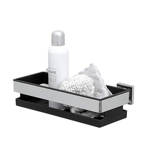 Tiger Dock Duschkorb, Premium-Duschablage aus verchromtem Edelstahl, mit herausnehmbaren Einsatz, B x H x T: 30 x 8 x 13,8 cm