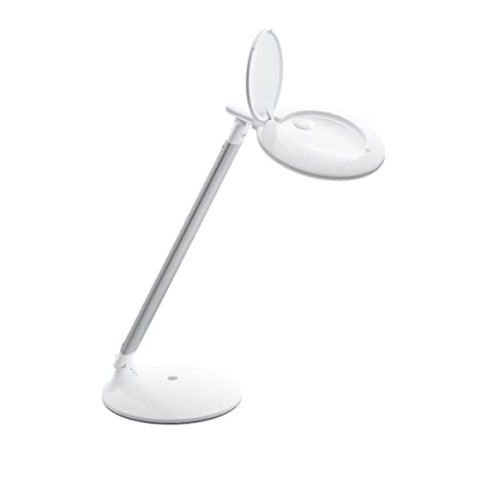 daylight The Company - Halo Go - 2 Helligkeitsstufen, wiederaufladbar, tragbar, Lupenlampe, 80+ CRI, ideal für die Augenpflege, Farbtemperatur: 6.000 K, Weiß