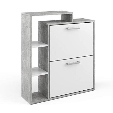 Vicco Schuhkipper Orlando, Schuhregal, Beton, 24.5 x 90 cm