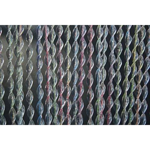 La Tenda Türvorhang Napoli 1 Raumteiler Fliegenvorhang Insektenvorhang Multicolour transparent, Maße:100 x 230 cm