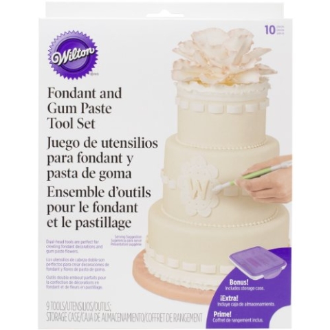Wilton 1907-1350 Fondant-und Gumpaste-Toolset, 10-Teilig