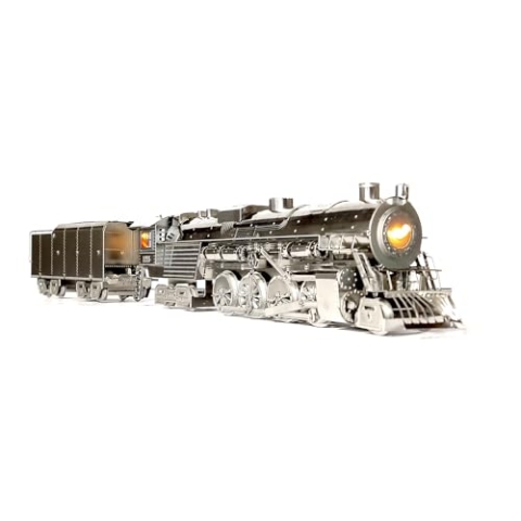 METAL-TIME Polar Steel Model, Zug-Metallmodellbausatz, 3D-Metallmodellbausätze zum Bauen für Erwachsene, Polar Steel Magic Express, 239 Teile.