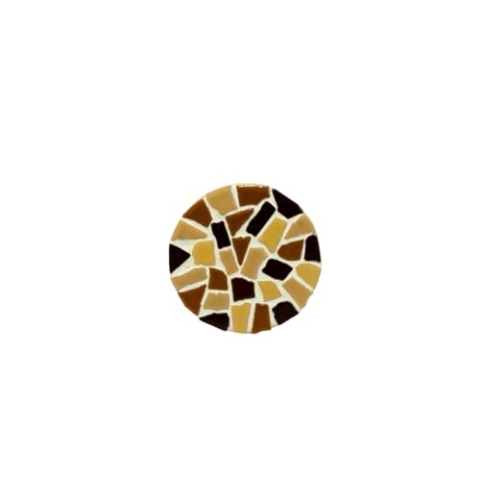Little Creations mosaik Untersetzer Sand/Beige, 4 Stück, mit Halter aus Holz | Komplettes DIY Bastelset Erwachsene | Kreativ mosaik Untersetzer basteln | Vielseitiger Untersetzer