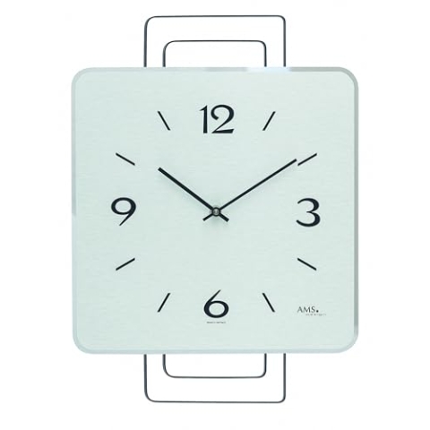 AMS Moderne Wanduhr mit Quarzwerk