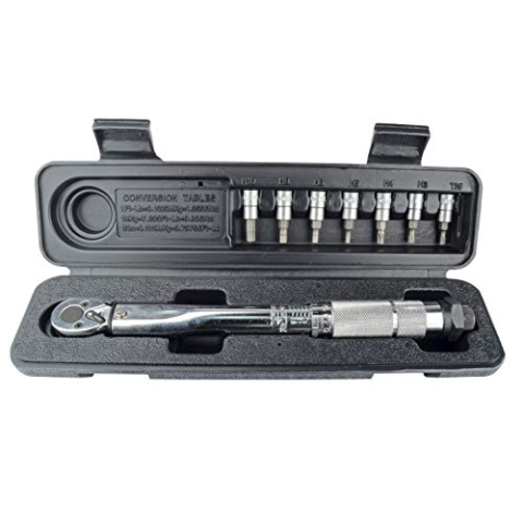Brüder Mannesmann Drehmomentschlüssel, 1/4" Zoll, mit 7 Schraubendrehereinsätzen | M18314