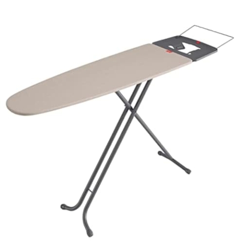Rayen | Bügelbrett für Bügelzentren | Ständer | Rutschfester Gummi | Kleiderbügelhalter | Höhenverstellbar | Molton | Maße: 120x41 cm