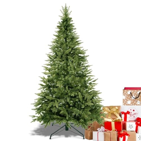 SPRINGOS Künstlicher Weihnachtsbaum Fichte Natural 180 cm PE inkl. Ständer
