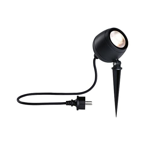 Paulmann 94776 LED Gartenstrahler Kikolo IP65 8W 500lm 261mm Anthrazit Aluminium/Kunststoff 3000K 230V Außenleuchte