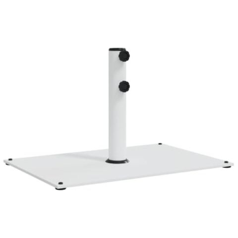 vidaXL Sonnenschirmständer, Schirmständer mit Standfuß Spannknopf, Sonnenschirmbasis für Ø32/38/48 mm Mast, Sonnenschirmfuß, 15 kg Rechteckig