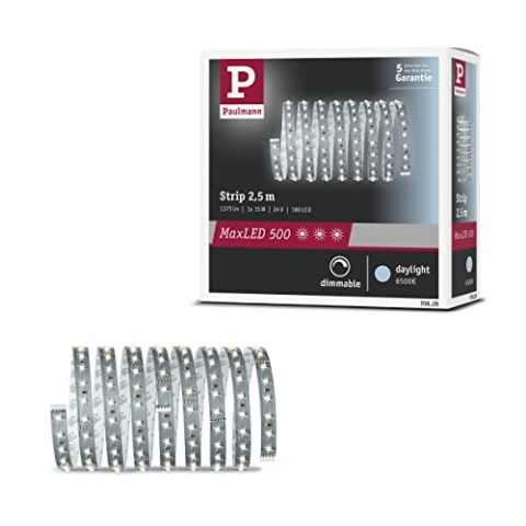 Paulmann Function MaxLED 500 Stripe 2,5m Tageslichtweiß 15W 24V Silber