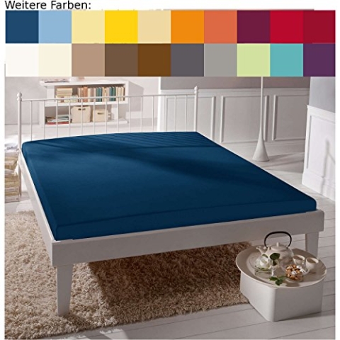 Formesse Spannbettlaken Bella Donna Jersey, Größe 200x220-200x240, Farbe 0507 marine