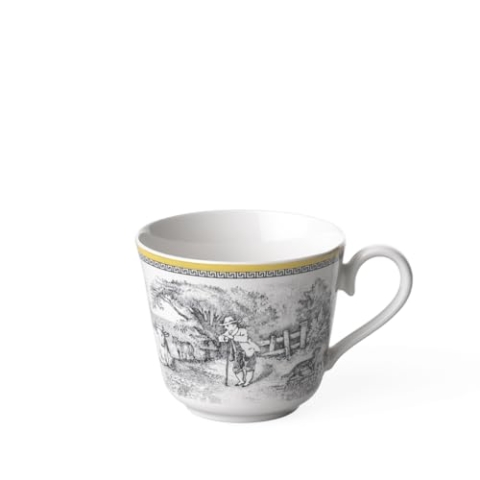 Villeroy und Boch Audun Ferme Tasse, 350 ml, Höhe: 8cm, Premium Porzellan, Weiß/Bunt