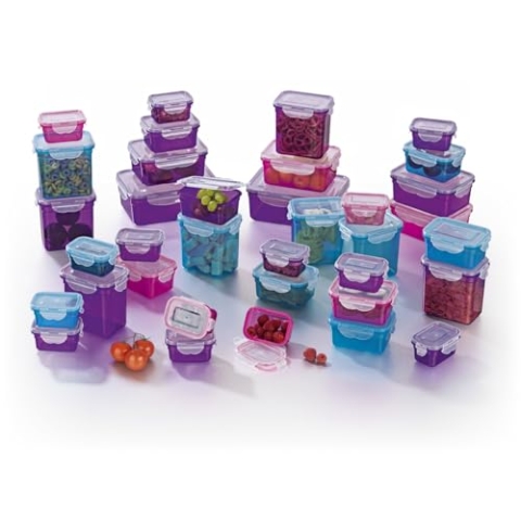 GOURMETmaxx Frischhaltedosen klick-it 18er Set | BPA-freie Vorratsdosen Spülmaschinen-, Mikrowellen-, und Gefriergeeignet | Luftdicht & Auslaufsicher & Stapelbar | Lebensmittelbehälter klein bis groß