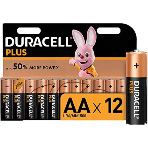 60x Duracell MN1500 Plus Power AA Double A Size Remote Battery Batteries