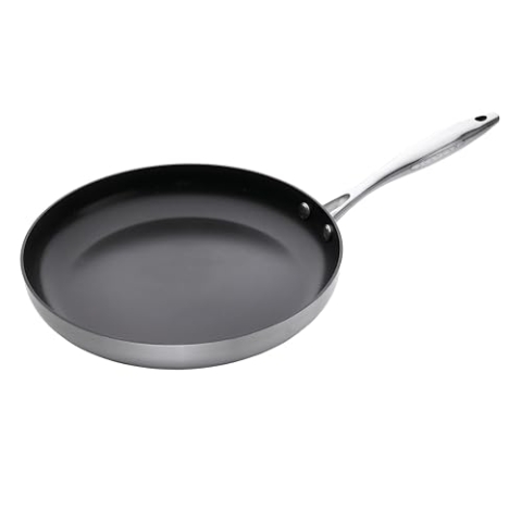 Scanpan CTX Bratpfanne 32 cm | Multifunktionale Pfanne Induction mit Edelstahlgriff | Für alle Herdarten geeignet | Stratanium Antihaftbeschichtung | Ofenfest