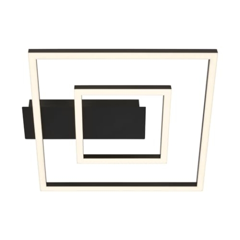 BRILONER - LED Deckenlampe Frame, LED Deckenleuchte mit warmweißer Lichtfarbe, 18W Lampe, Wohnzimmerlampe, Schlafzimmerlampe, 320x300x50 mm (LxBxH)