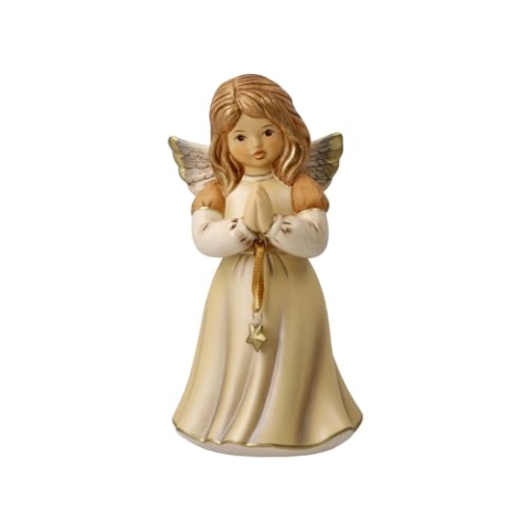 Goebel - Weihnachten | Dekorative Statue/Figur Engel Himmlischer Stern II | Keramik - 14cm