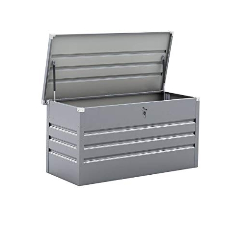 habitat et jardin Gartenbox aus Metall Store - 480 l - Silberfarben