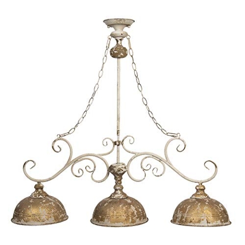 Clayre & Eef Hängelampe Deckenlampe Pendelleuchte Lampe braun Eisen 5LMP310