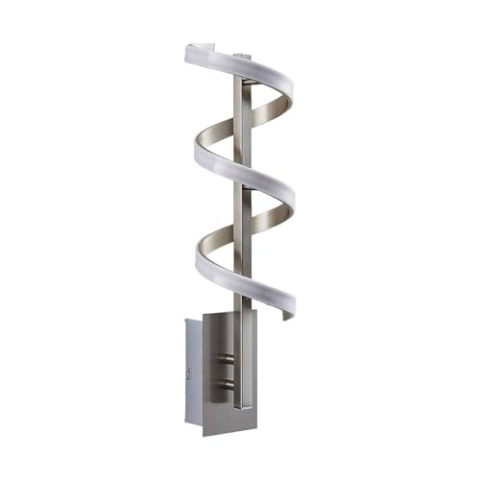 Lindby LED Wandleuchte, Wandlampe Innen Pierre (Modern) in Alu aus Metall (1 flammig) - Wandstrahler Wandbeleuchtung Schlafzimmer/Wohnzimmer Flurleuchte