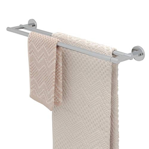 Tiger Noon Handtuchhalter doppelt, Premium-Handtuchreck aus verchromtem Edelstahl, B x H x T: 59,9 x 4,9 x 12,4 cm, Chrom
