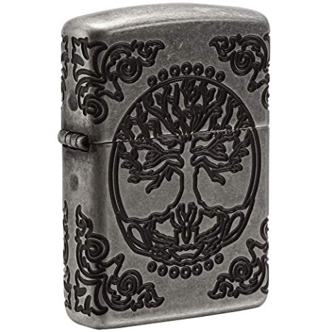 Zippo Tree of Life - Sturmfeuerzeug Nachfüllbar Silber