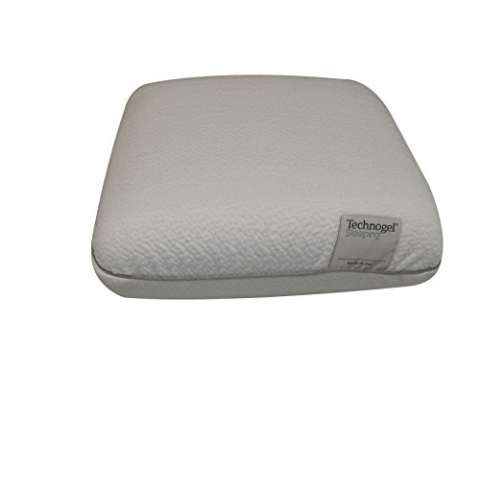 Technogel Original Travel Deluxe Orthopädisches Nackenstütz-Kopfkissen Antibakteriell,HWS-Gel-Kissen für Rücken-& Seitenschläfer inkl. Kissenbezug 33x29x13cm