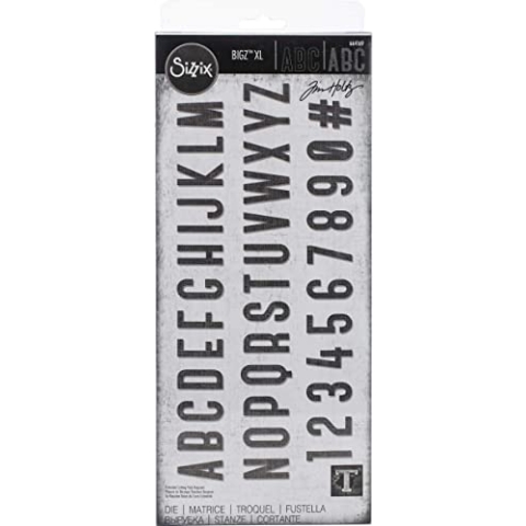 Sizzix Bigz XL Alphabet Stanzschablone - Gesellschaft von Tim Holtz