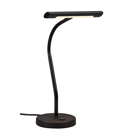Trio Leuchten LED Tischleuchte Curtis 579790132, Metall Schwarz matt, inkl. 4 Watt LED, Dimmer, Flexarm