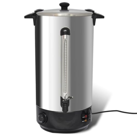 vidaXL Wasserkocher Edelstahl 25 L Teekocher Teekessel Kocher Glühweinkocher