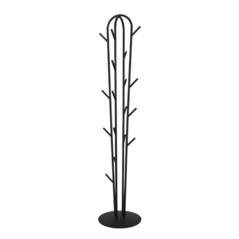 balvi - Arizona. Garderobenständer in Kaktusform. Schwarz. 17 Haken. Höhe: 180 cm. Zum Aufhängen von