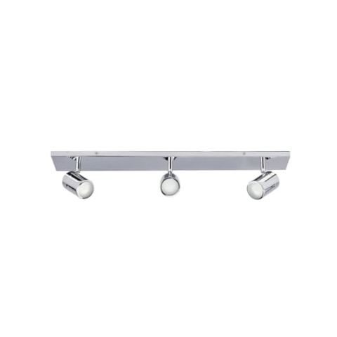 Lindby Deckenlampe Dejan (spritzwassergeschützt (Modern) in Chrom aus Metall (3 flammig, GU10) - Bad Deckenleuchte Lampe Badezimmerleuchte