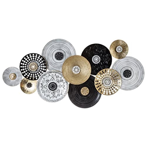 Runde Metallwanddekoration