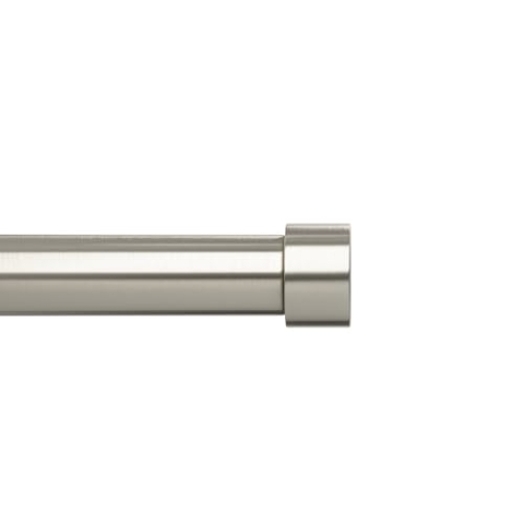 Umbra Cappa 2,5 cm Durchmesser, Ausziehbare Teleskop-Vorhangstange, Set beinhaltet 1 Gardinenstange, Wandhalter, Befestigungsmaterial und Endstücke, 168-305 cm, 1, Nickel
