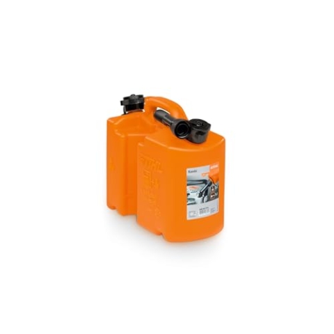 Stihl 8810111 Standard Kombikanister für 5 l Kraftstoff und 3 l Sägekettenhaftöl in der Farbe Orange
