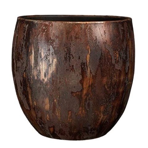 Mica Decorations Roel Blumentopf - 34x34x34 cm - Terrakotta - Rost