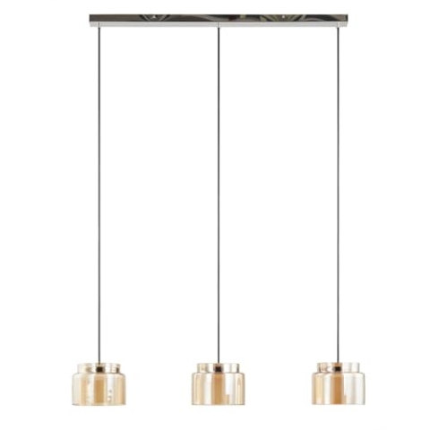 Lucande Pendelleuchte Diano (Design, Modern) in Creme aus Glas (3 flammig GX53) - Deckenlampe Esstischlampe Hängelampe Hängeleuchte Wohnzimmerleuchte
