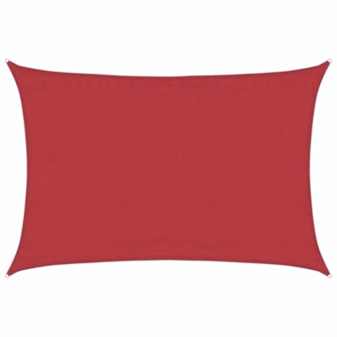vidaXL Sonnensegel 160 g/m² Rot 4x6 m HDPE