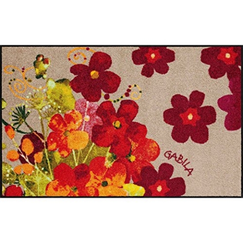 Rosina Wachtmeister Fußmatte Lifestyle Maggio 50x75 cm Eingangs-Matte waschbar bunt Blumen Fussabtreter