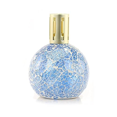 ASHLEIGH & BURWOOD Life In Bloom Premium Mosaik-Duftlampe, Blau