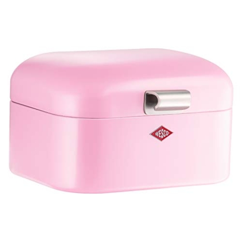Wesco 235 001 Mini Grandy Brotkasten 17 x 18 x 12cm (L/B/H) rosa, Edelstahl