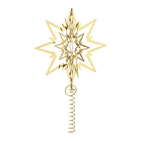 Georg Jensen Christmas Top Star Gold Plated Messing von Fleming Eskilden - groß