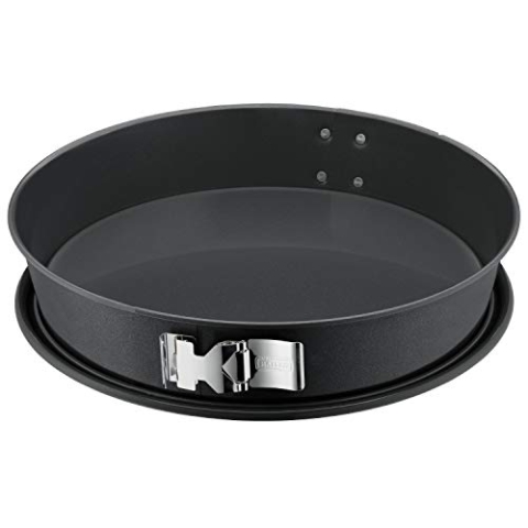 Original Kaiser La Forme Plus Springform-Backblech konisch 30 cm, SafeClick-Verschluss, runde Backform Käsekuchen, Emailleboden, beschichtet, schnittfest