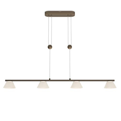 Philips myLiving LED Pendelleuchte Vendee 4-flammig Metall 4.5 W Bronze 360270616